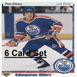 Petr Klima Edmonton Oilers NHL Hockey Card Collection - 6 Card Set